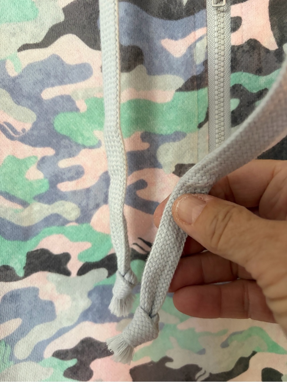 Fabletics Camo Print Athletic Camo Print Athletic Hoodie Sweatshirt Medium - Picture 3 of 10